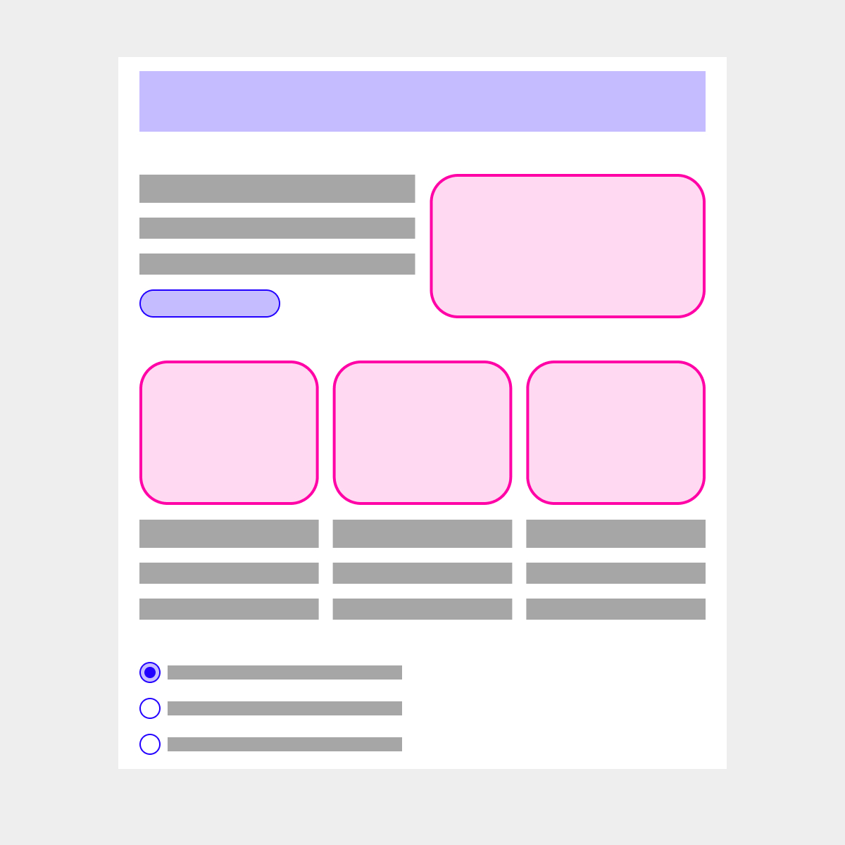Services - Wireframes and Mockups